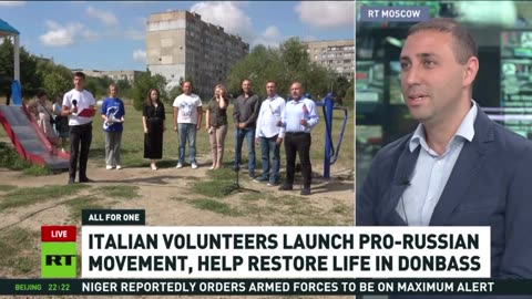 Pro-Russia Italian volunteers help restore life in Donbass