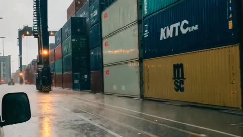 A Beautiful Rainy Day At Port Of Karachi ⚡