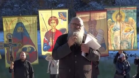 Монах Антоније и 100 људи на Слави потопљеног Манастира Ваљевске Грачанице
