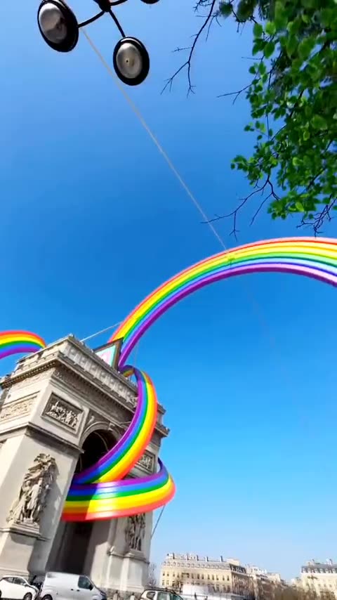 Check out this Ridiculous LGBTQ display in Paris