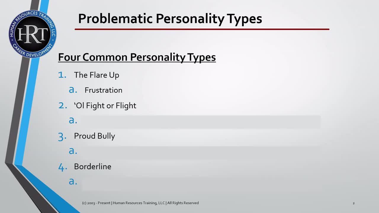 Managing Aggressive Personalities | Human Resources | HR Training | Course Generalist | Clip 318