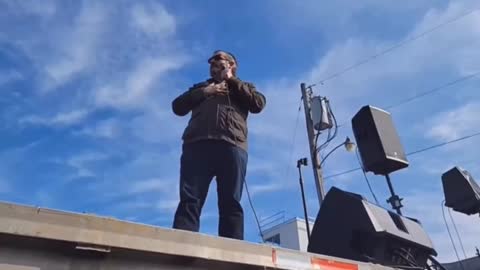 Senator Ted Cruz Rides With The People's Convoy
