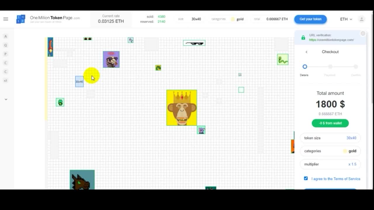 OneMillionTokenPage.com - My review 2022 - Hottest NFT Project ‎️‍🔥