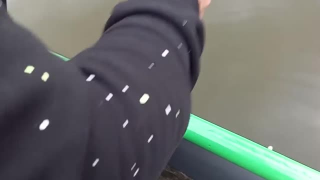 Man Making Omelet on Boat Drops It in Water While Flipping Pan