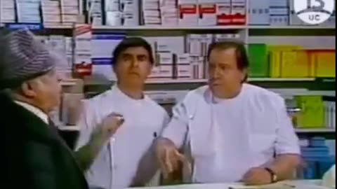 Sketch de "La Farmacia" - Un par de zapatillas deportivas - Hiperhumor - Canal 13 - Argentina (1987)