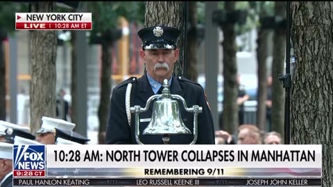 Bell Rings In Remembrance of September 11 2001.