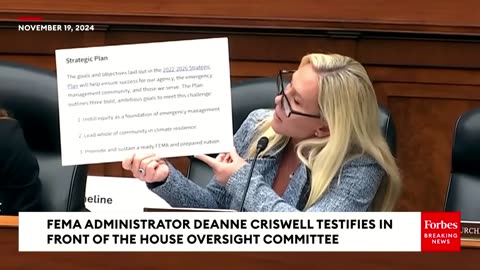 Marjorie Taylor Greene Grills Deanne Criswell Over FEMA Money Used To House Undocumented Migrants