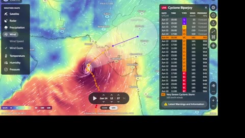 Cyclonic Storm Biparjoy LIVE Tracker, Updates & Forecast