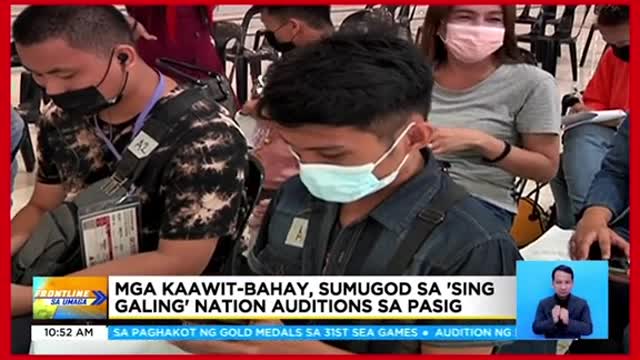 Mga kaawit-bahay, sumugod sa 'Sing Galing'nation auditions sa Pasig