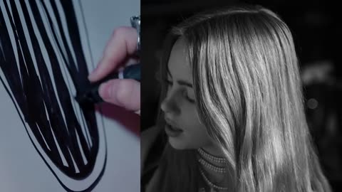 Billie Eilish Attempts The Blank Canvas Challenge _ MTV PUSH