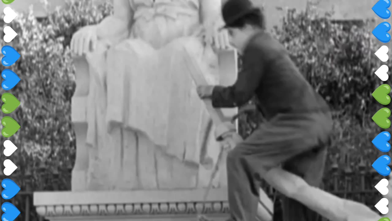 city lights (charles chaplin 1931) - intro monument