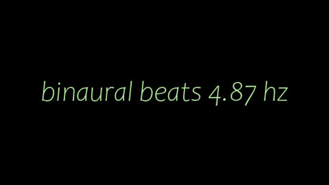 binaural beats 4.87 hz