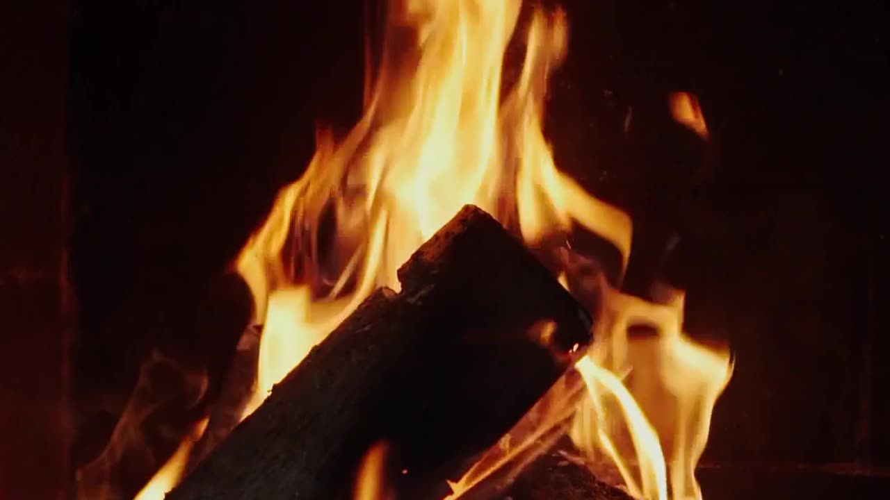 Beautiful relaxing song and fireplace.