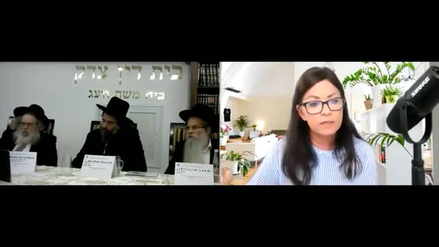 Dr Ruby before the Beis Din in Eretz Yisrael