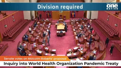 🇦🇺 Australian Senate votes on an Inquiry into the WHO pandemic treaty