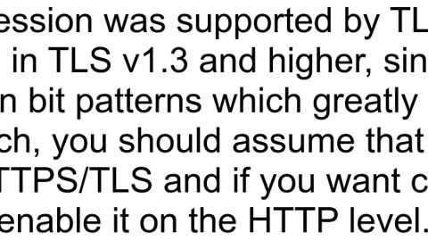 Do I needwant gzip compression when using HTTPS