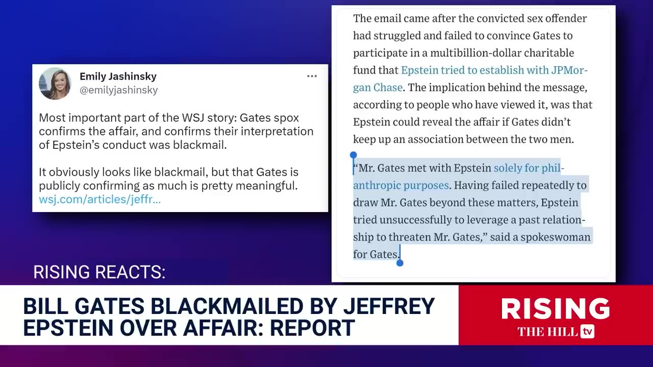 Jeffrey Epstein BLACKMAILED Bill Gates Over Extramarital Affair: Report