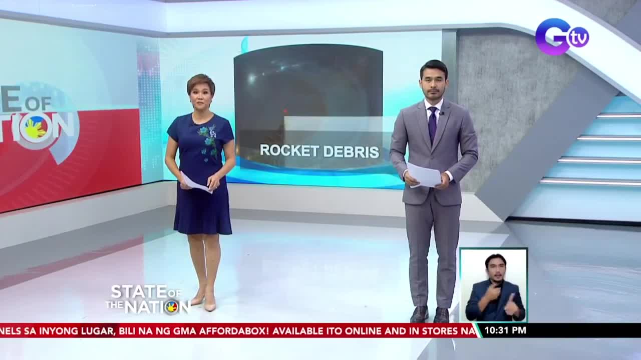 Ilang bahagi ng rocket ng China, bumagsak sa Sulu Sea | SONA