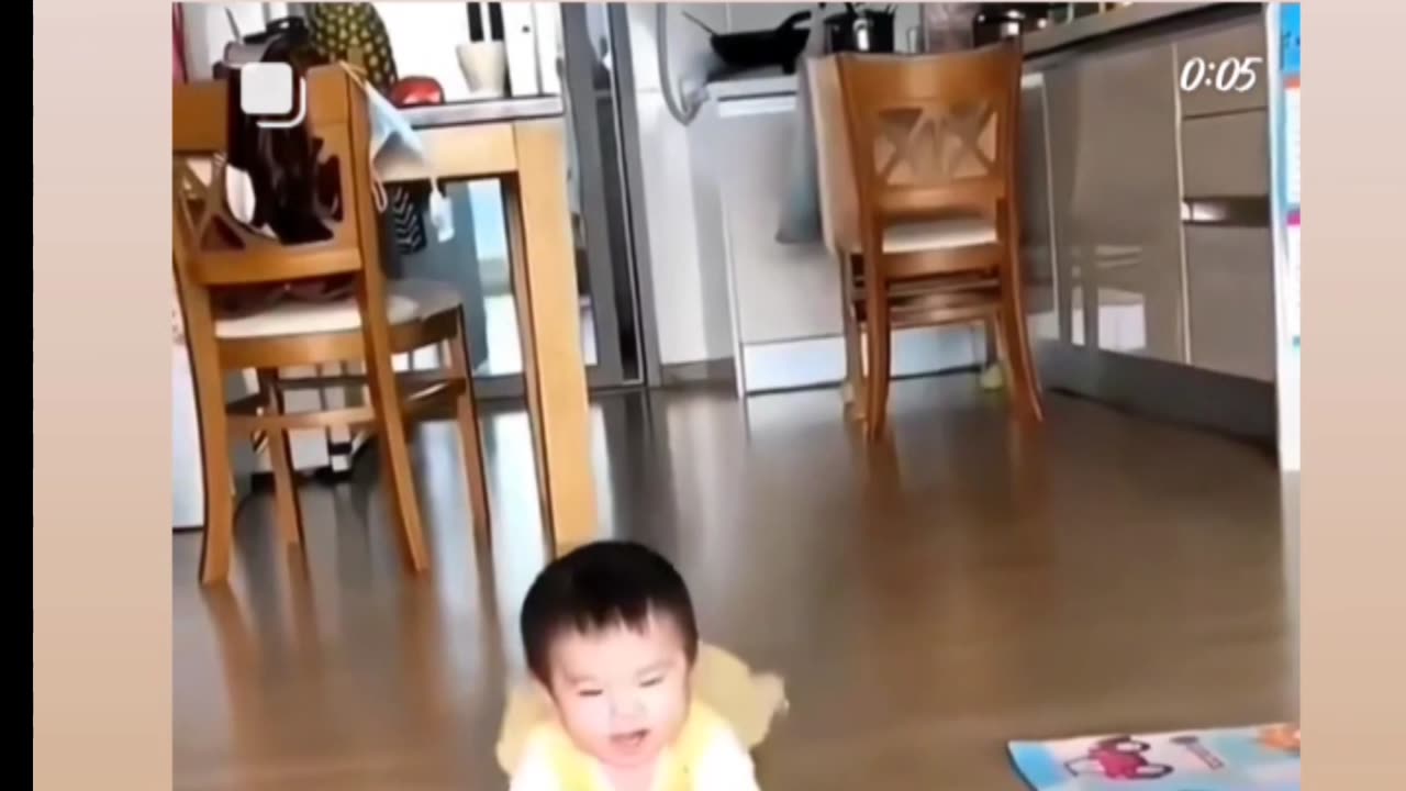 Funny babies moment
