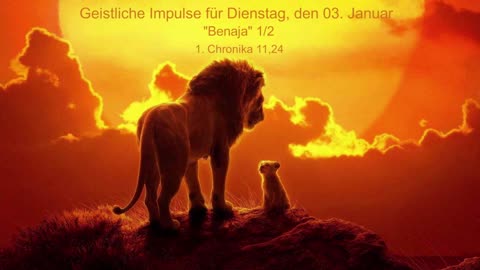 Geistliche Impulse für Dienstag, den 03. Januar