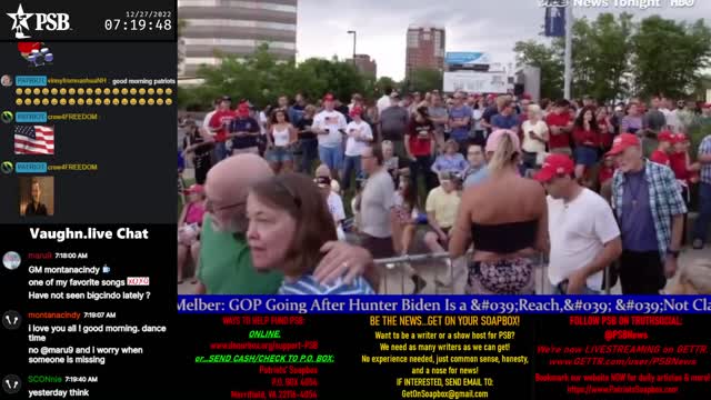 2022-12-27 07:00 EST - Patriots Soapbox AM: with MykelJaye, SkyeBreeze