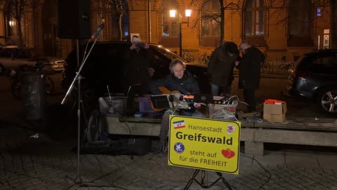 Greifswald - Dieter mit einer Musikalischen Einlage 27-02-2023