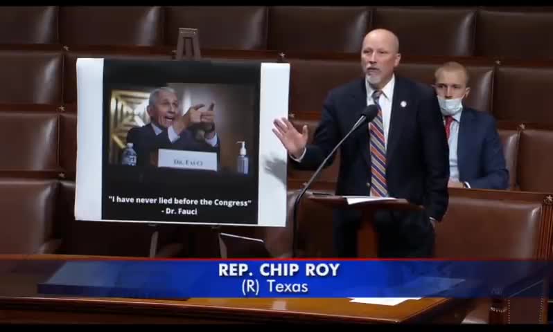 Chip Roy (R-TX) denouncing Fauci and vaccine mandates