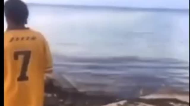 someone dropped an object from space and caused this disaster.