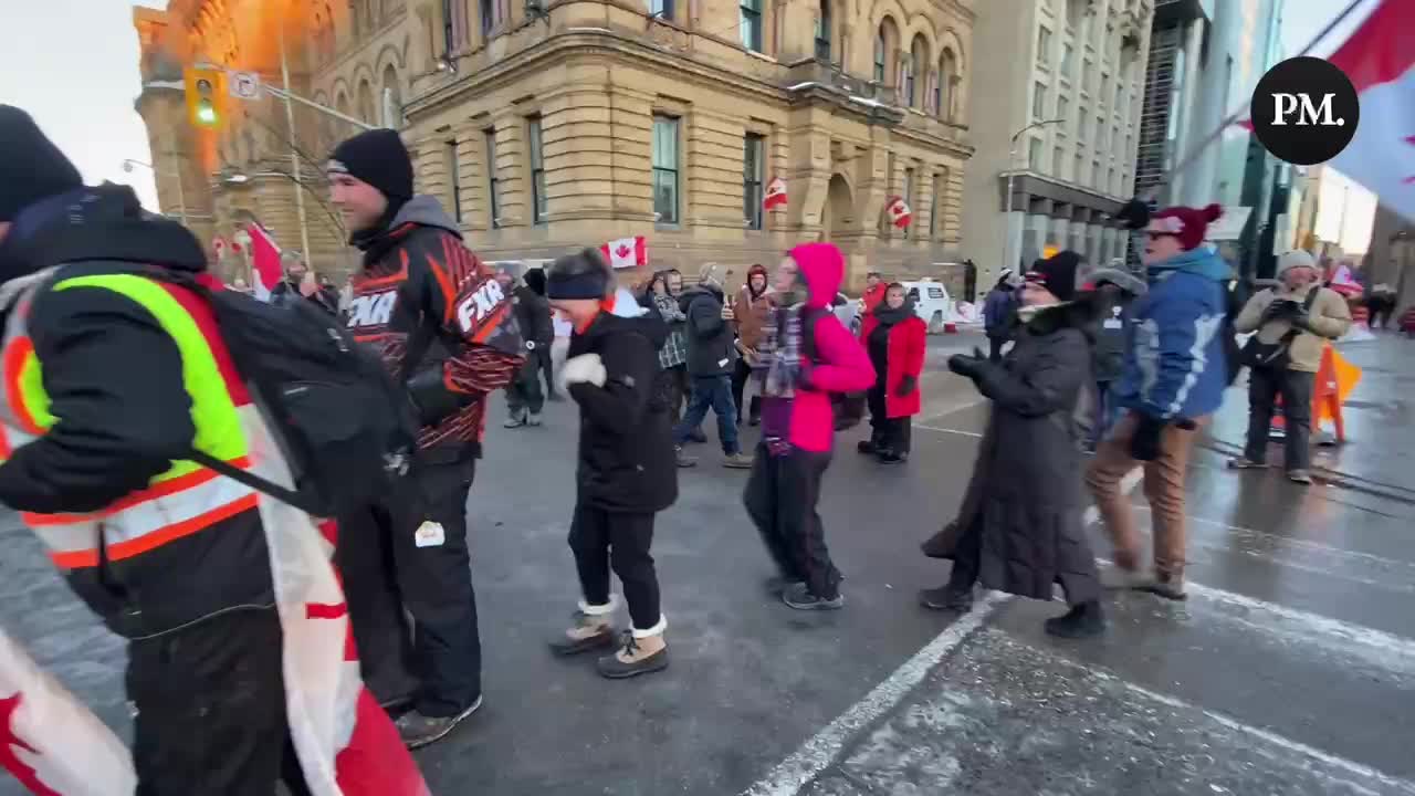 Trudeau invoking the Emergencies Act isn’t stopping freedom protestors from doing the Chicken Dance.