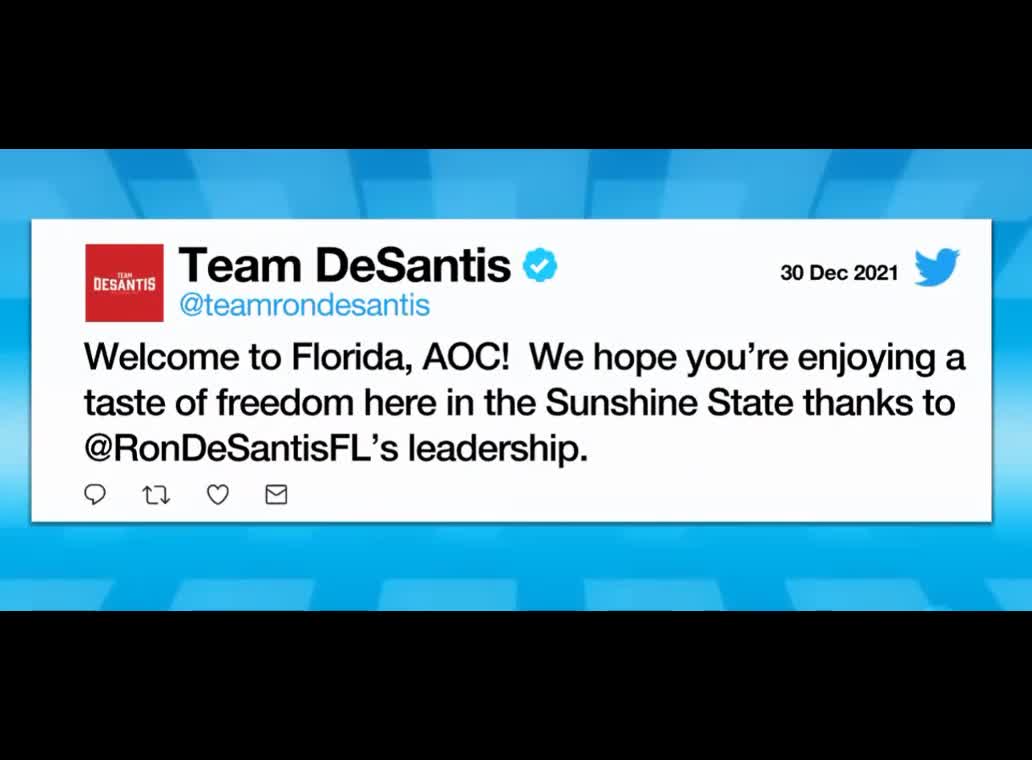 A.O.C. Running off to Floriday, While Mandating 2-year-olds in New York?