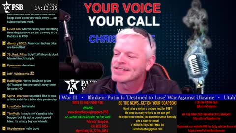 2022-03-06 14:00 EST - Your Voice, Your Call: with Chris Moore