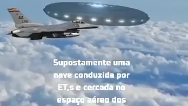 ALLEGEDLY A FIGHTER PLANE FILLED BY ET.S AND SURROUNDED IN US SPACE