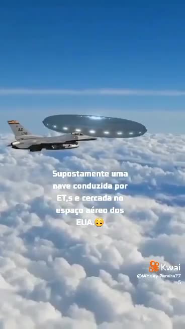 ALLEGEDLY A FIGHTER PLANE FILLED BY ET.S AND SURROUNDED IN US SPACE