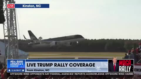 TRUMP FORCE ONE HAS LANDED!