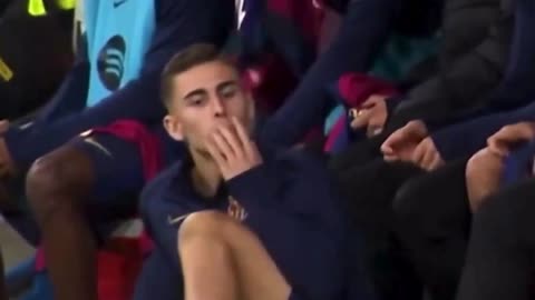 Fermin spotted gesturing '4' to Real Madrid bench in El Clasico and praying for to score 5th