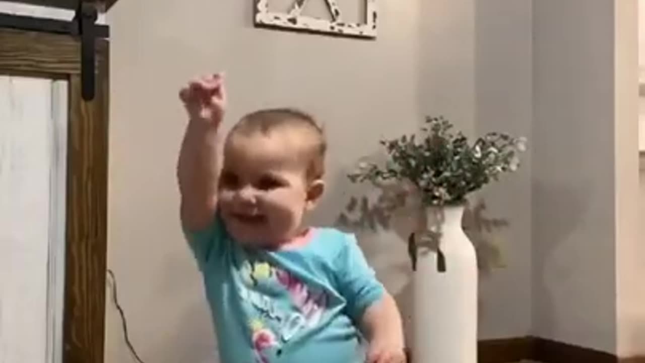 Cute little baby dance
