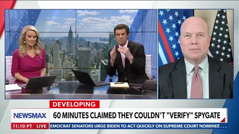 Former AG Matt Whitaker appears on NewsMax about Clinton Campaign spying on Trump