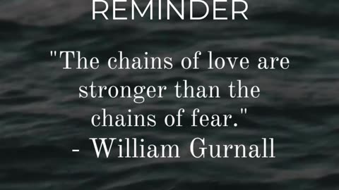 A Daily Reminder on Love and Fear - Quote of the Day (1)