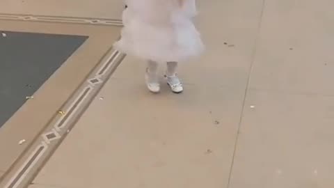 Cute girl dancing