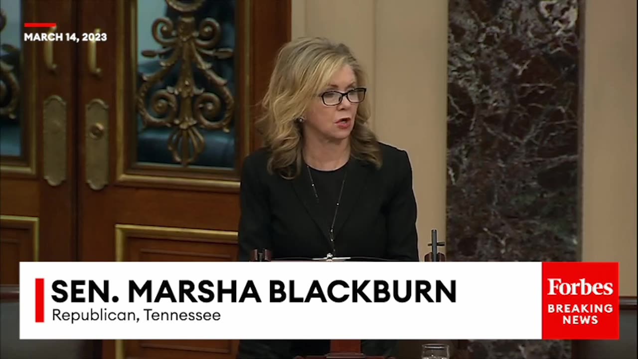 'To Add Insult To Injury...'- Marsha Blackburn Torches Biden, Democratic Politicians On Senate Floor