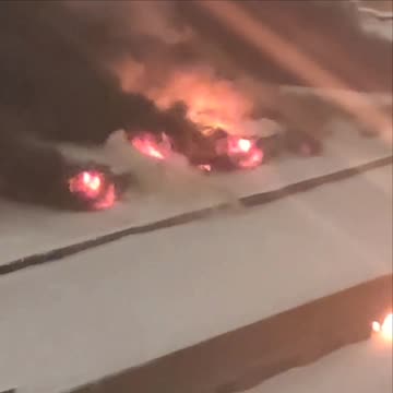 A Vehicle Plant in Moscow is Burning