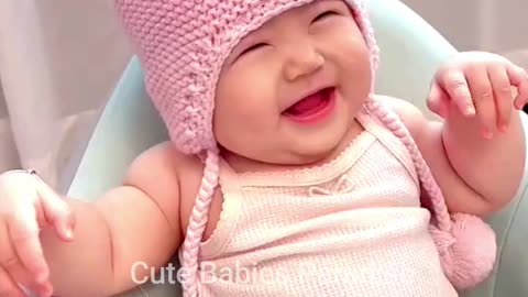 Baby laughing