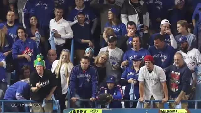 Blue Jays Fan Strips & Runs On Field