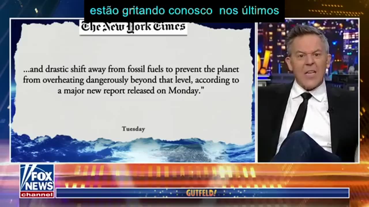 Gutfeld: eles finalmente estão admitindo