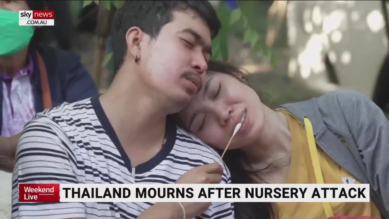 Devastated families mourn victims of pre-school attack in Thailand