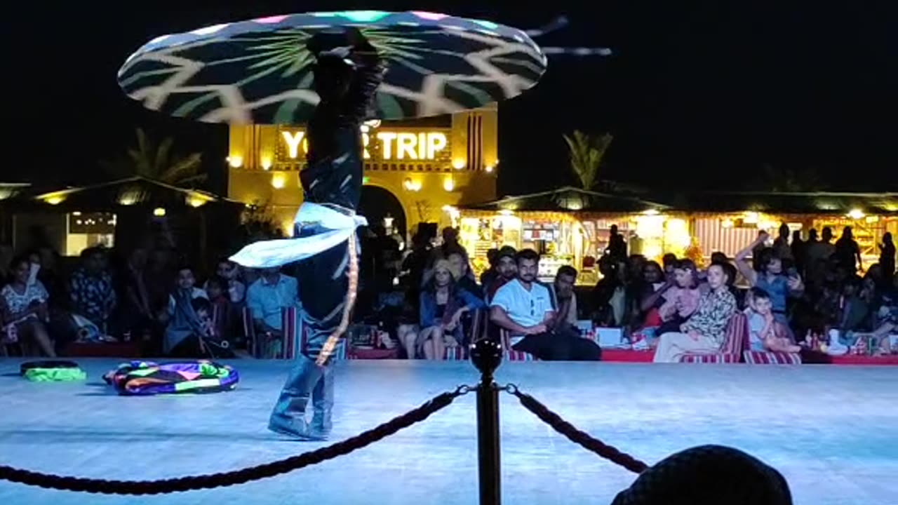 Amazing tanoura dance in the desert