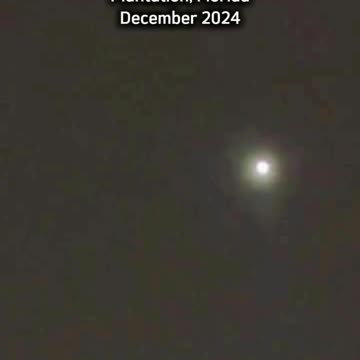 UFO at Plantation in Florida December 2024