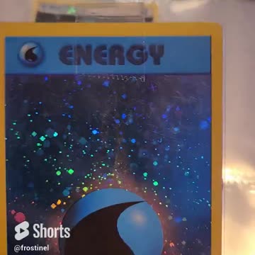 Pokemon card Water Energy holographic foil (WotC 2002 League Promo)