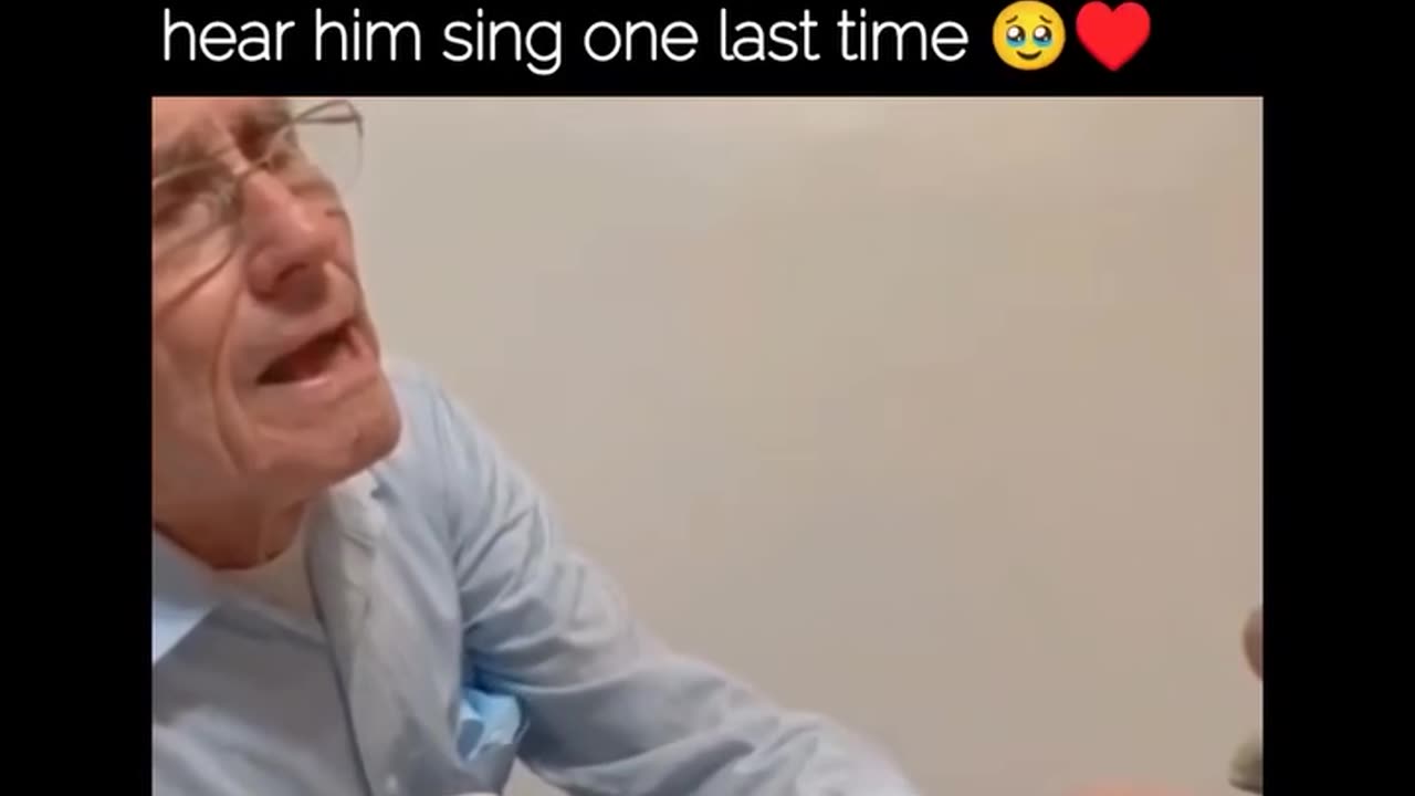 Man conceals his pain ðŸ˜to let his wife hear him sing one last time!