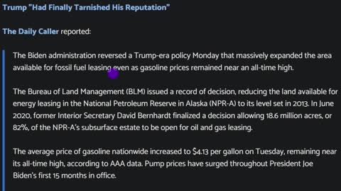 Biden Blocks More Land For Drilling